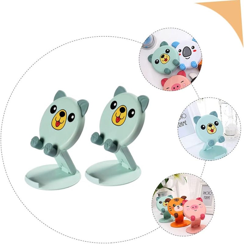 2Pcs Cute Animal Folding Phone Holder Portable Desktop Stand Stable Support - Image 3